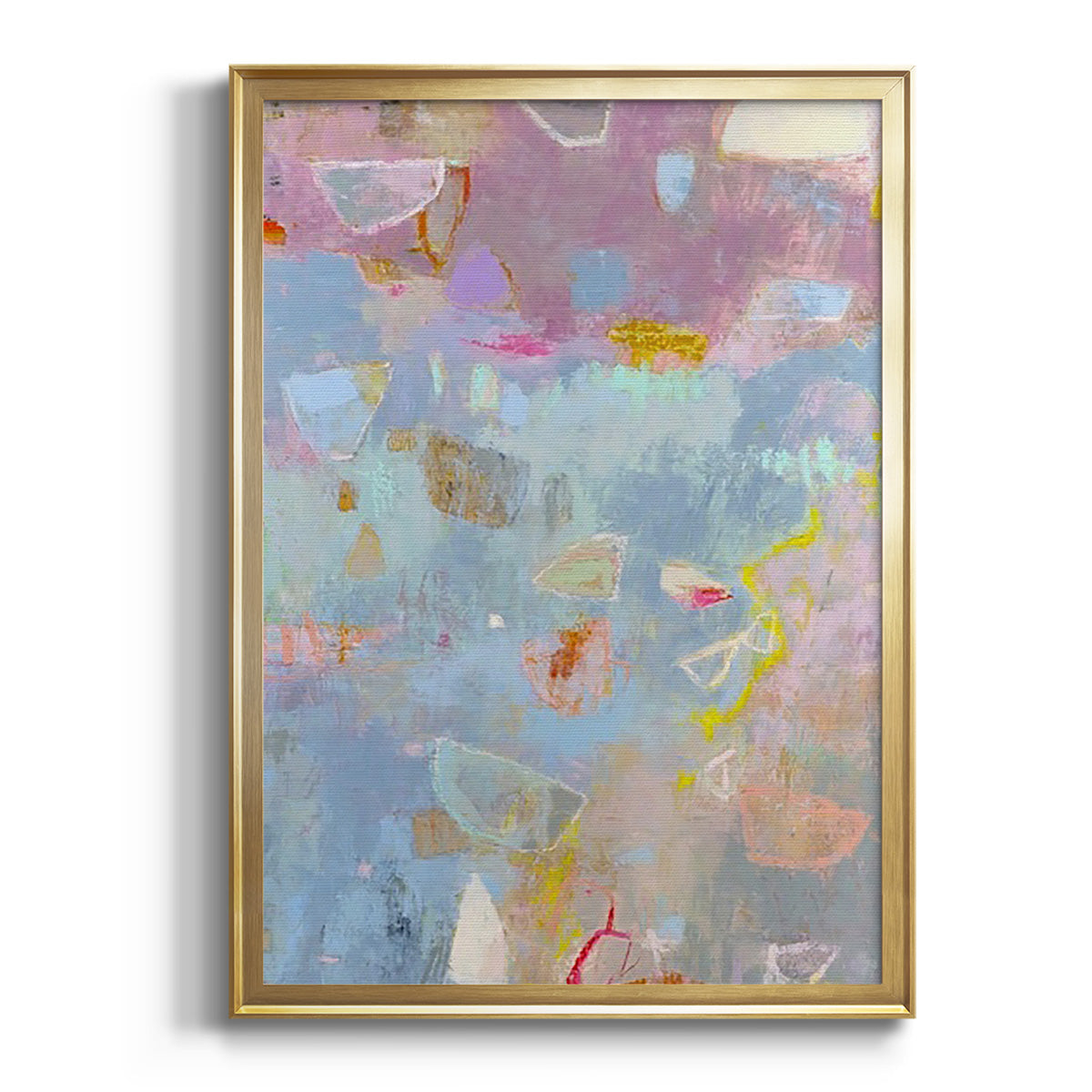 Soft Half Shell I - Modern Framed Canvas Print