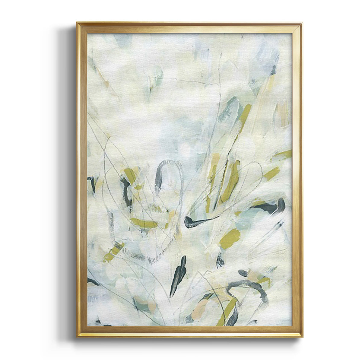 Sepia Botanical Journal I - Modern Framed Canvas Print