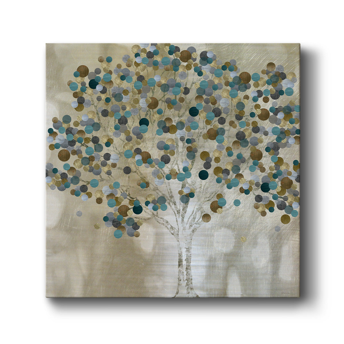 Teal Tree - Canvas Art Print