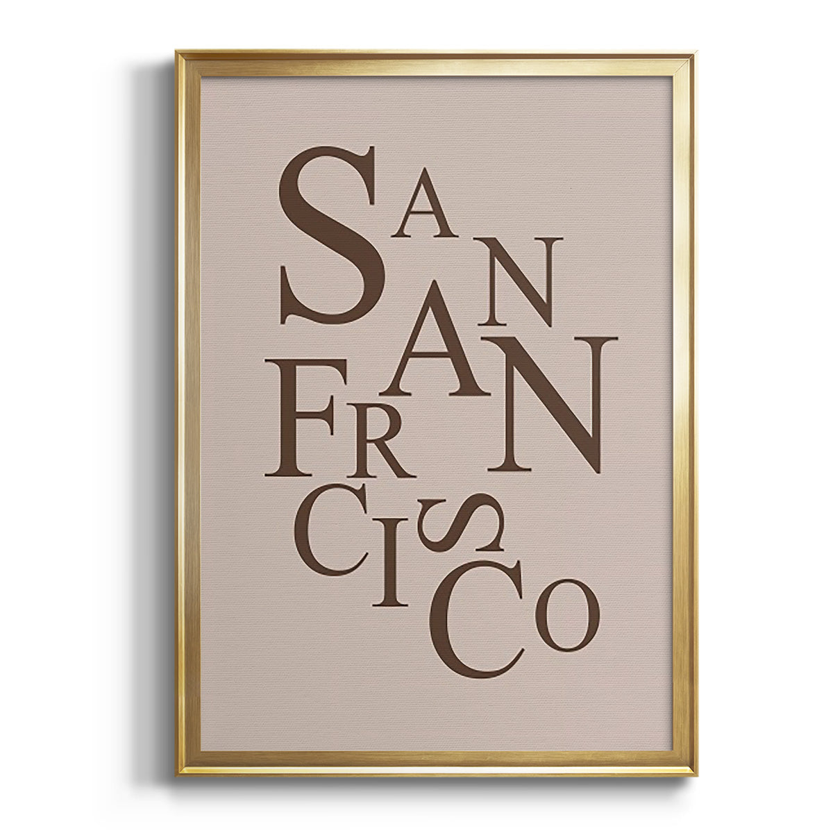 Sepia Botanical Journal I - Modern Framed Canvas Print