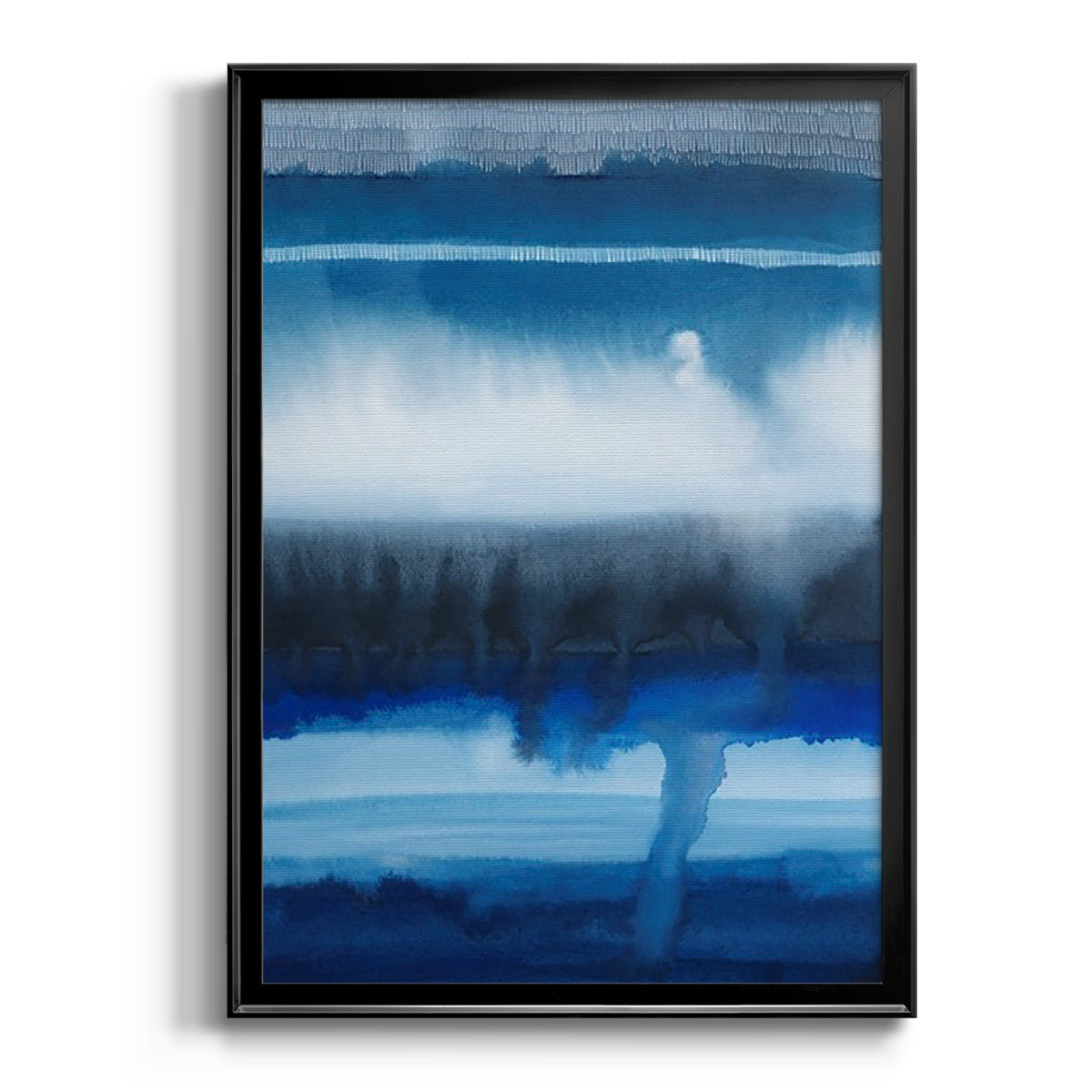 Deep Blue Shore I Premium Framed Print - Ready to Hang