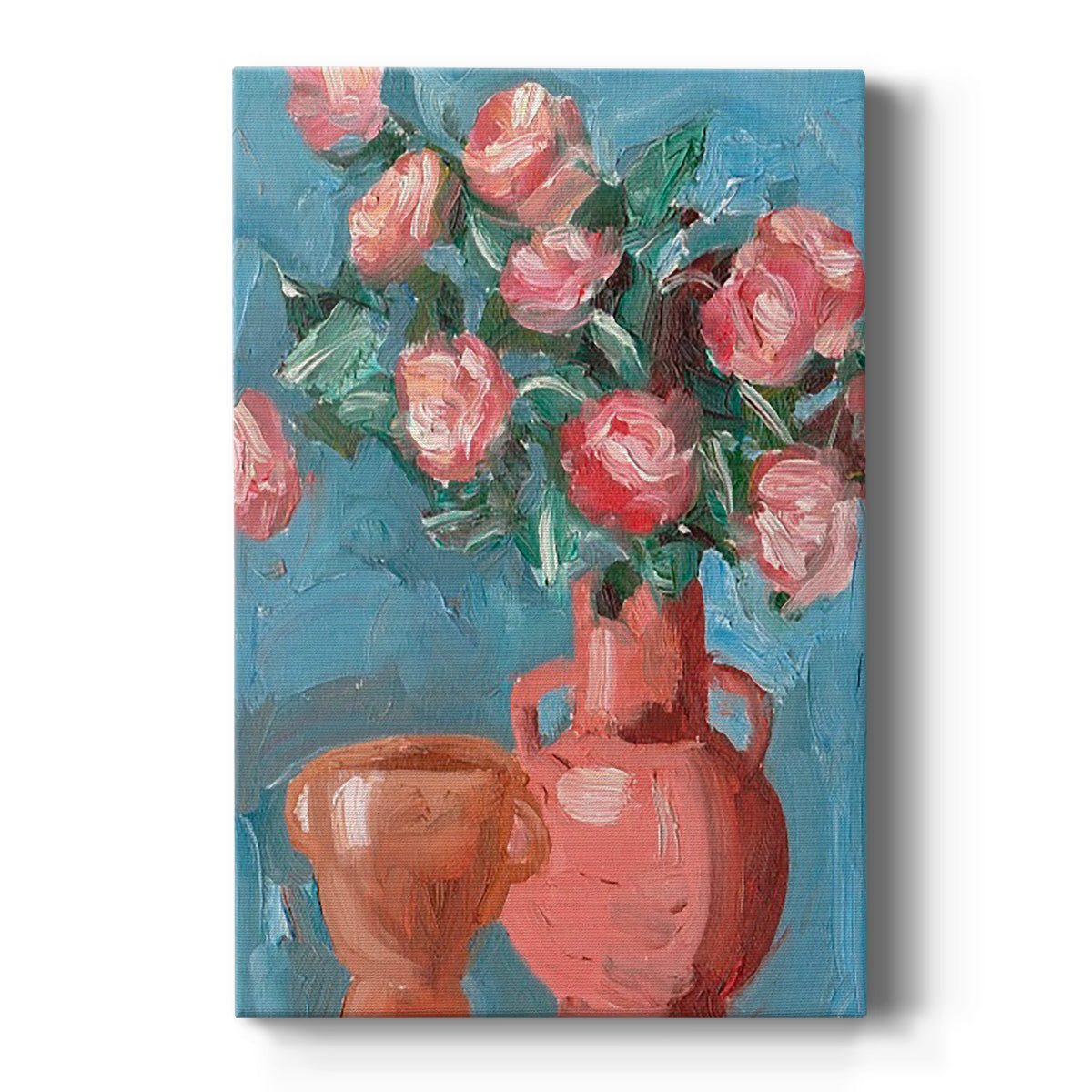 Rosa Blooms I Premium Gallery Wrapped Canvas - Ready to Hang