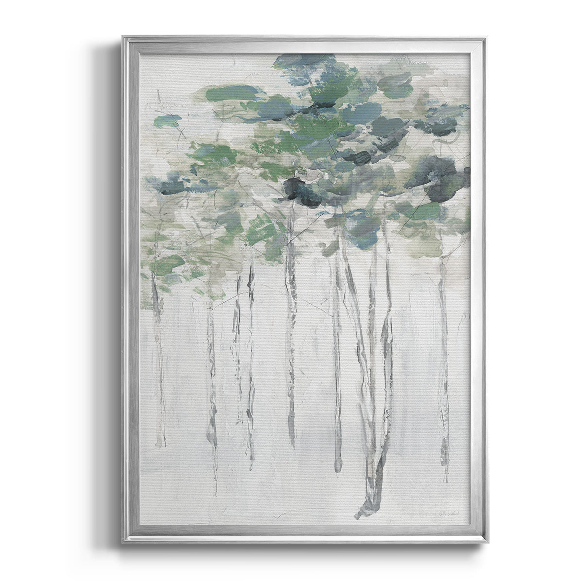 Impasto Tree Line II Premium Framed Print - Ready to Hang