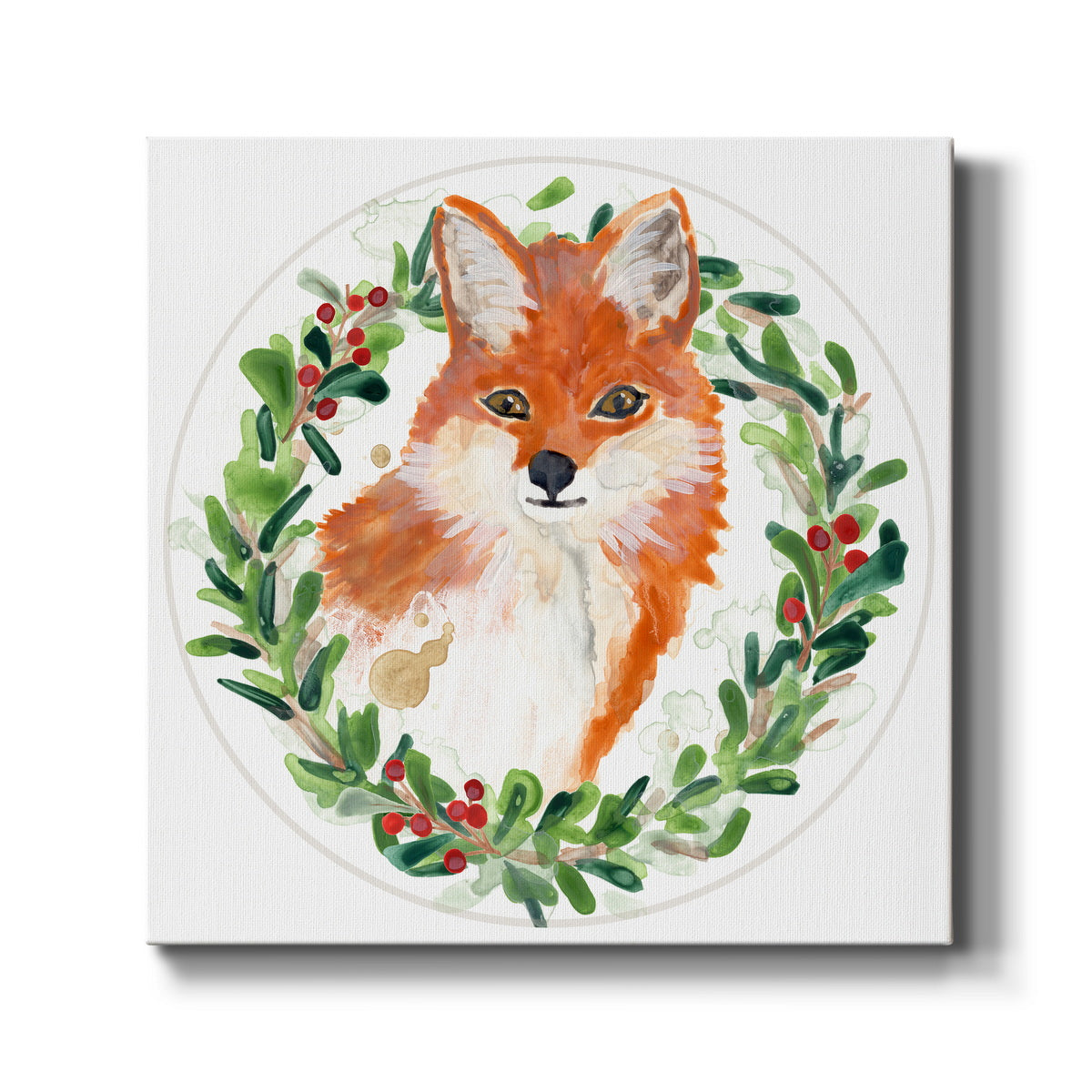 Woodland Holiday Collection C - Canvas Art Print