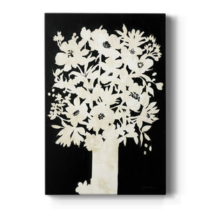 Floral Silhouette Premium Gallery Wrapped Canvas - Ready to Hang