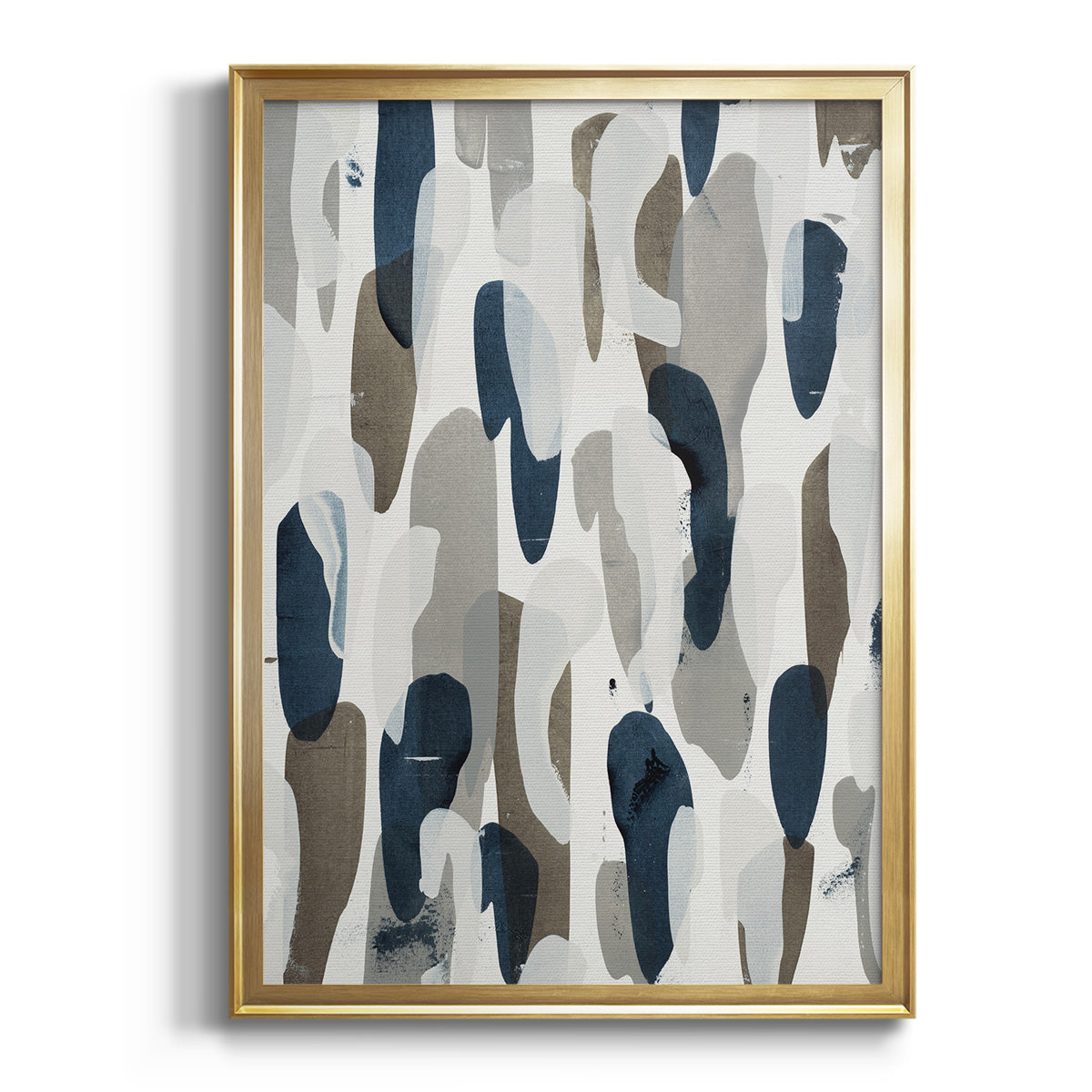 Sepia Botanical Journal I - Modern Framed Canvas Print