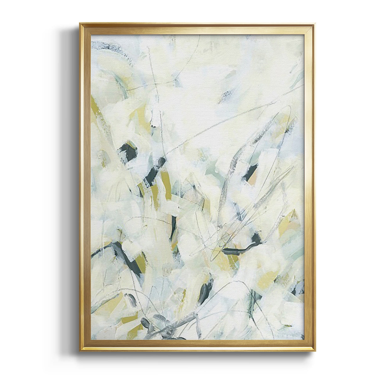 Sepia Botanical Journal I - Modern Framed Canvas Print