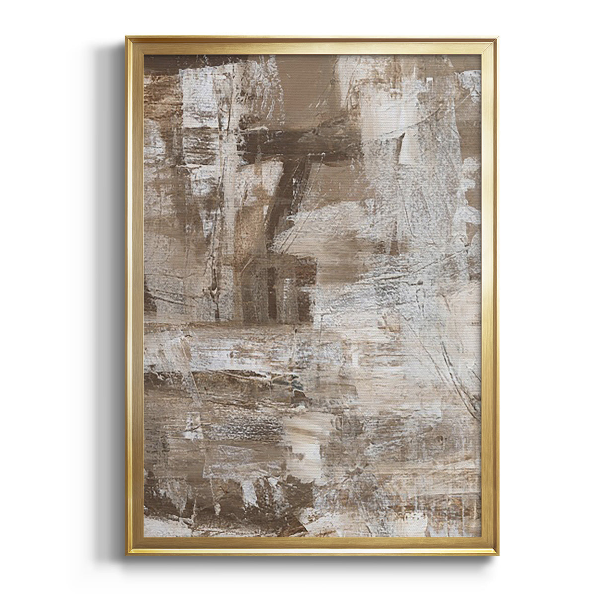 Soft Half Shell I - Modern Framed Canvas Print