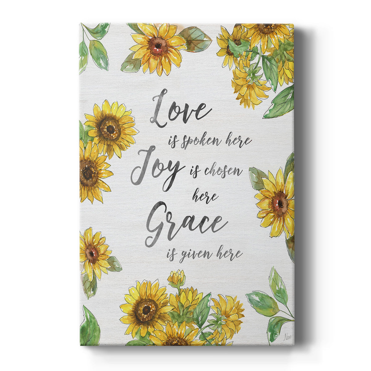 Grace Given Here - Canvas Art Print