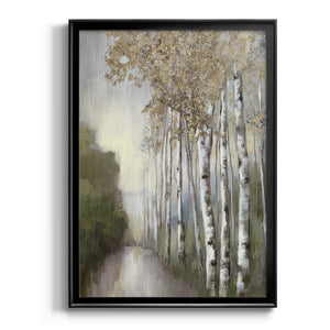 Woodland Walk Neutral Premium Framed Print - Ready to Hang