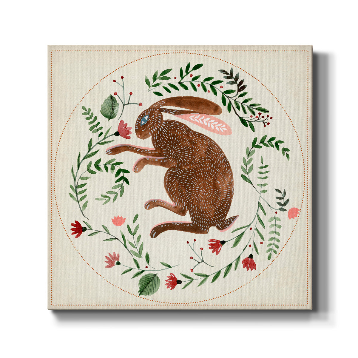 Bunny Folklore I-Premium Gallery Wrapped Canvas - Ready to Hang