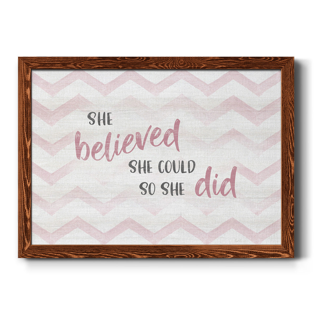 Believed She Could-Premium Framed Canvas - Ready to Hang