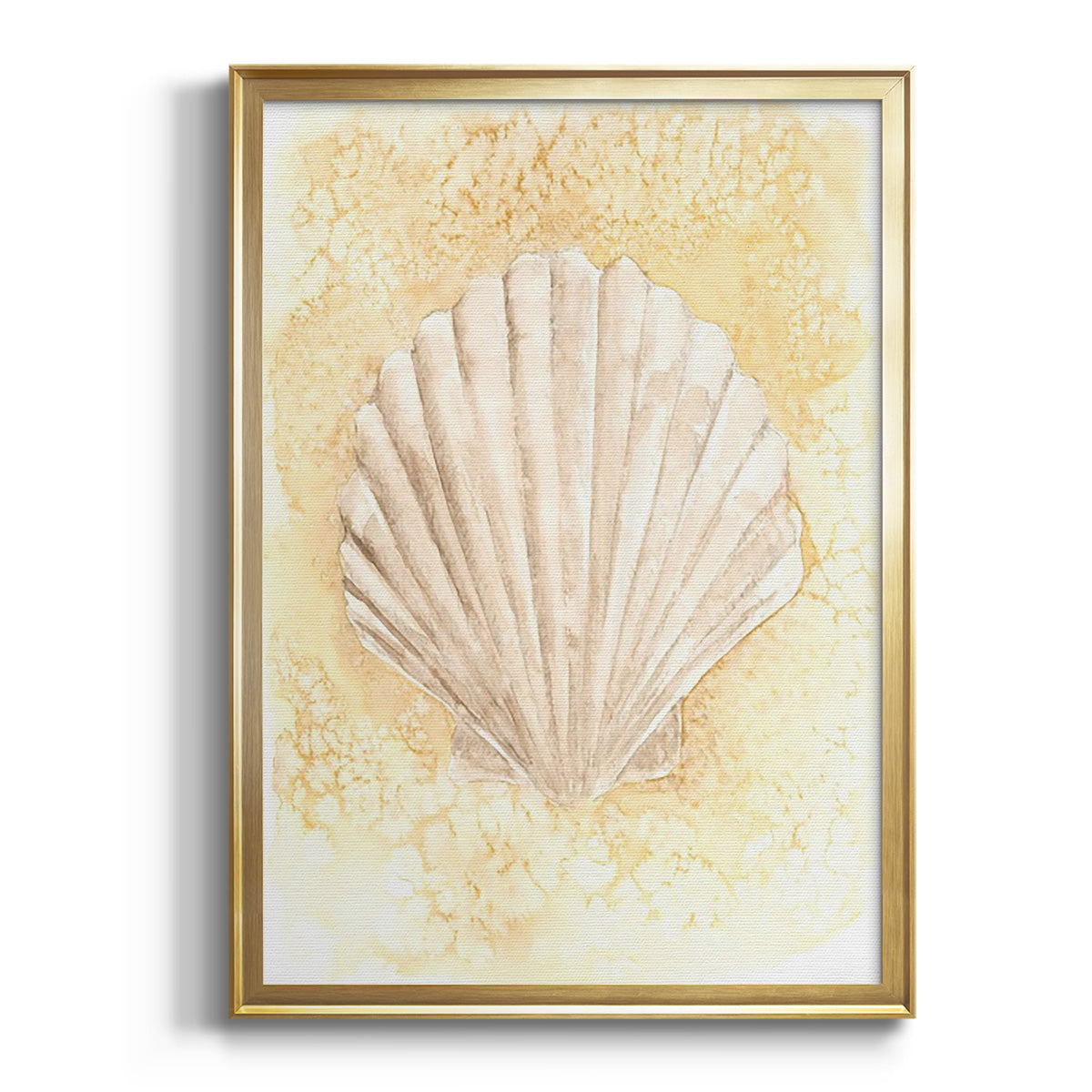 Sepia Botanical Journal I - Modern Framed Canvas Print