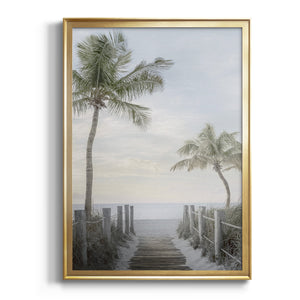 Palm Walk Premium Framed Print - Ready to Hang