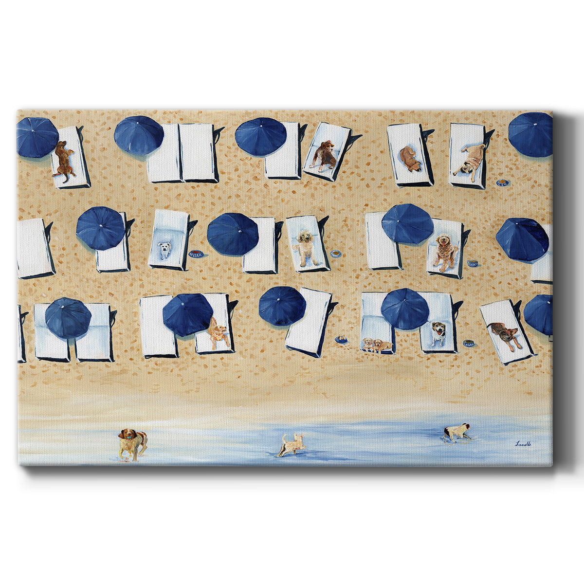 Dogs Allowed Premium Gallery Wrapped Canvas - Ready to Hang