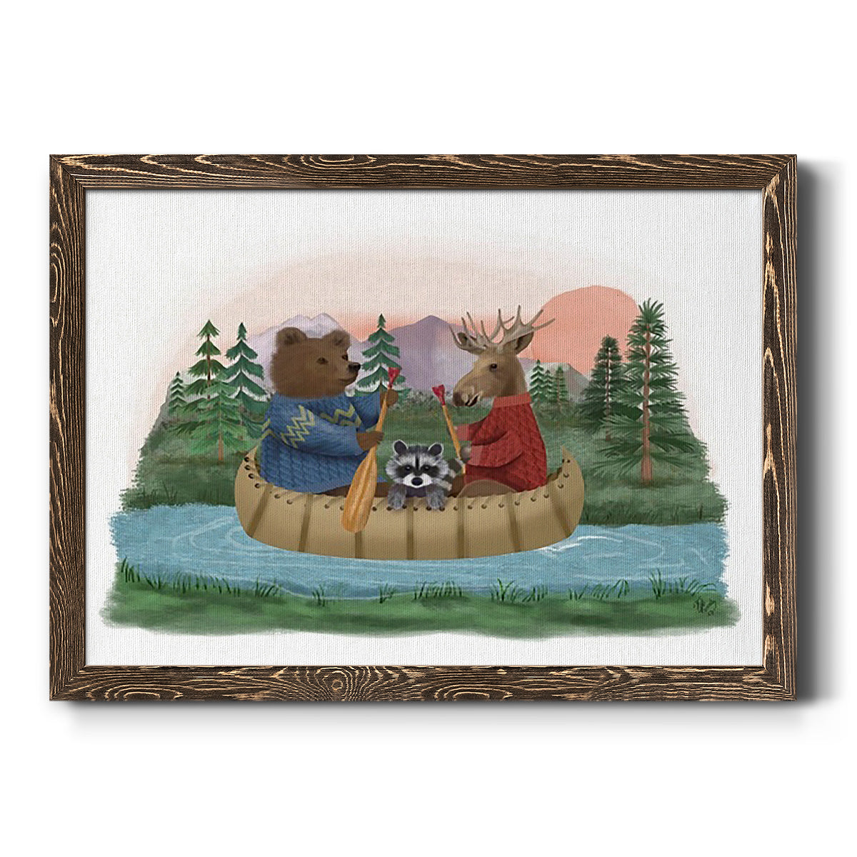 River Trip-Premium Framed Canvas - Ready to Hang