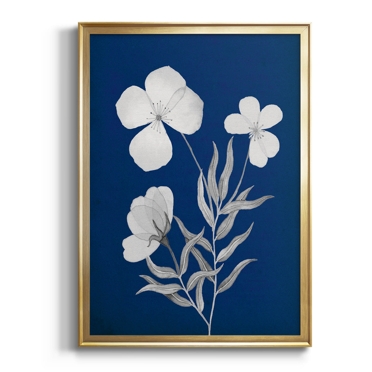 Sepia Botanical Journal I - Modern Framed Canvas Print