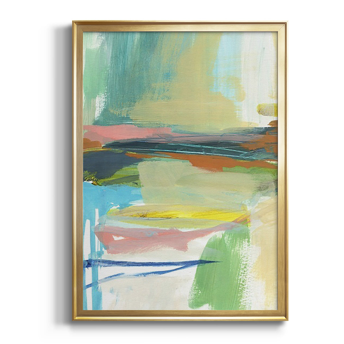 Soft Half Shell I - Modern Framed Canvas Print