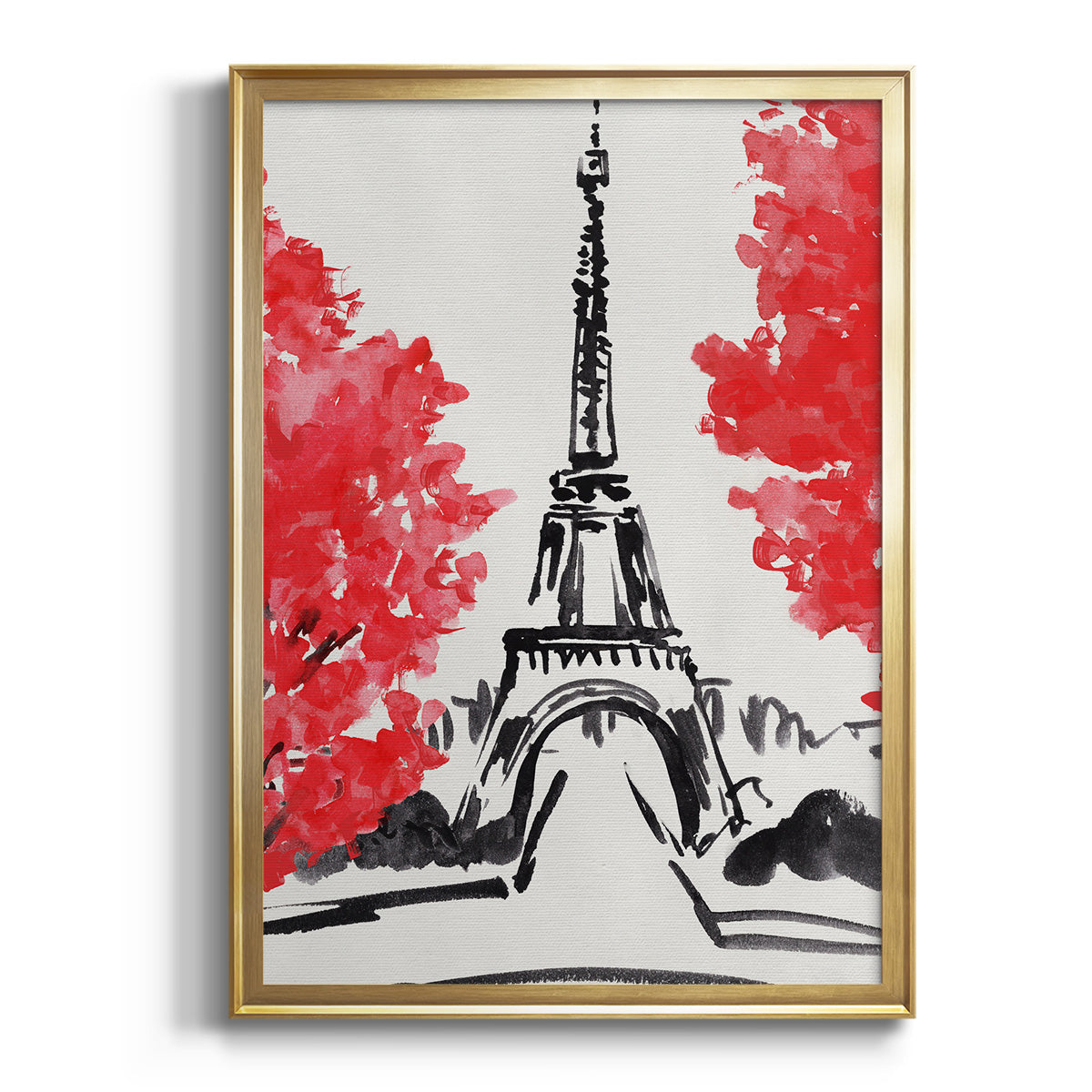 Soft Half Shell I - Modern Framed Canvas Print