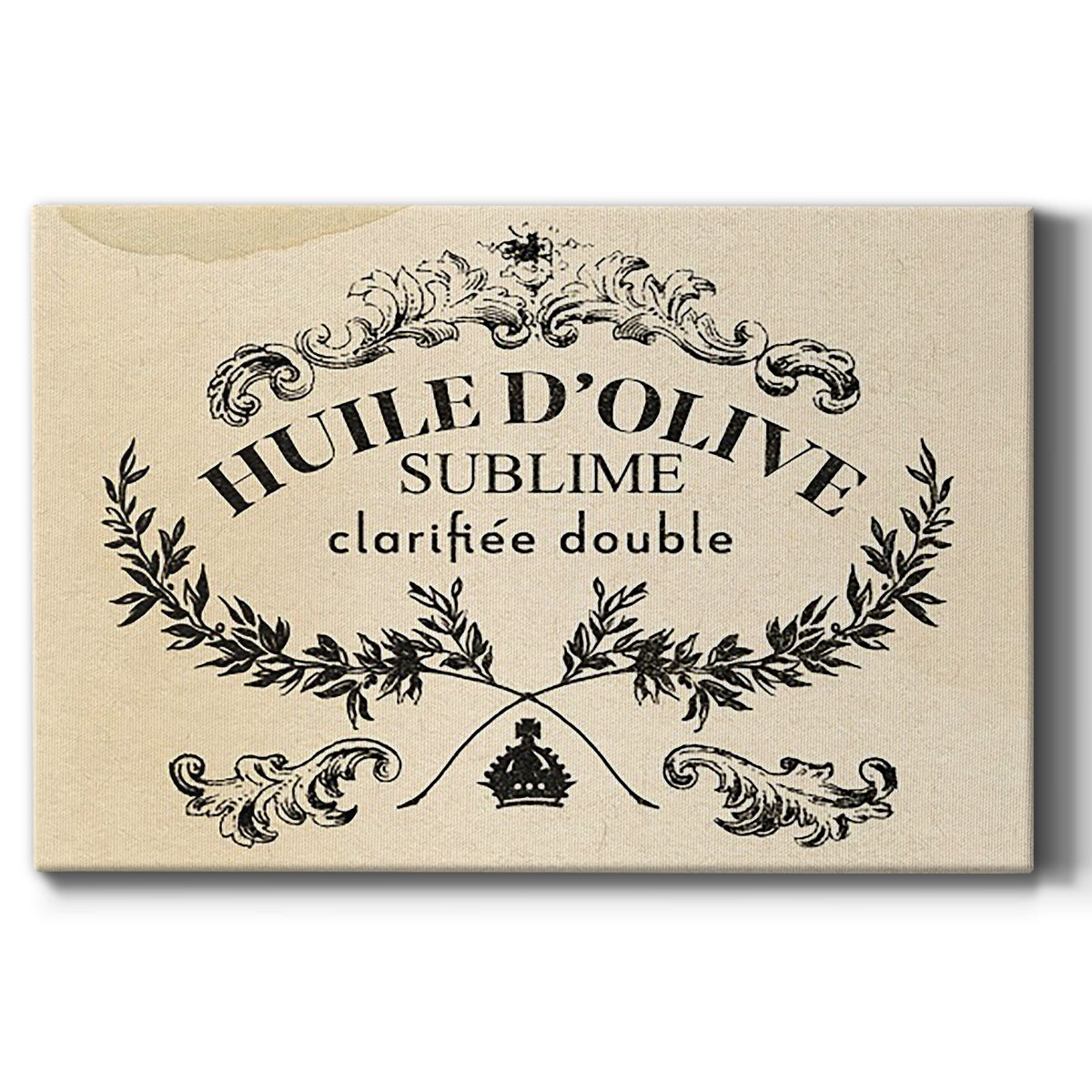 Antique French Label IV - Canvas Art Print