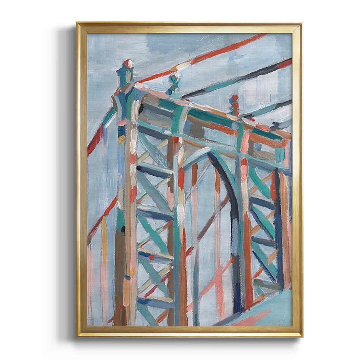 Soft Half Shell I - Modern Framed Canvas Print