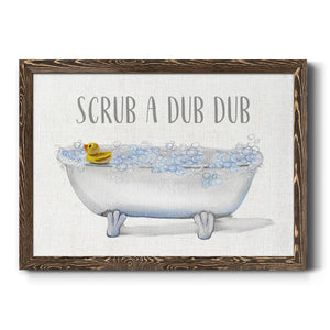 Scrub A Dub-Premium Framed Canvas - Ready to Hang