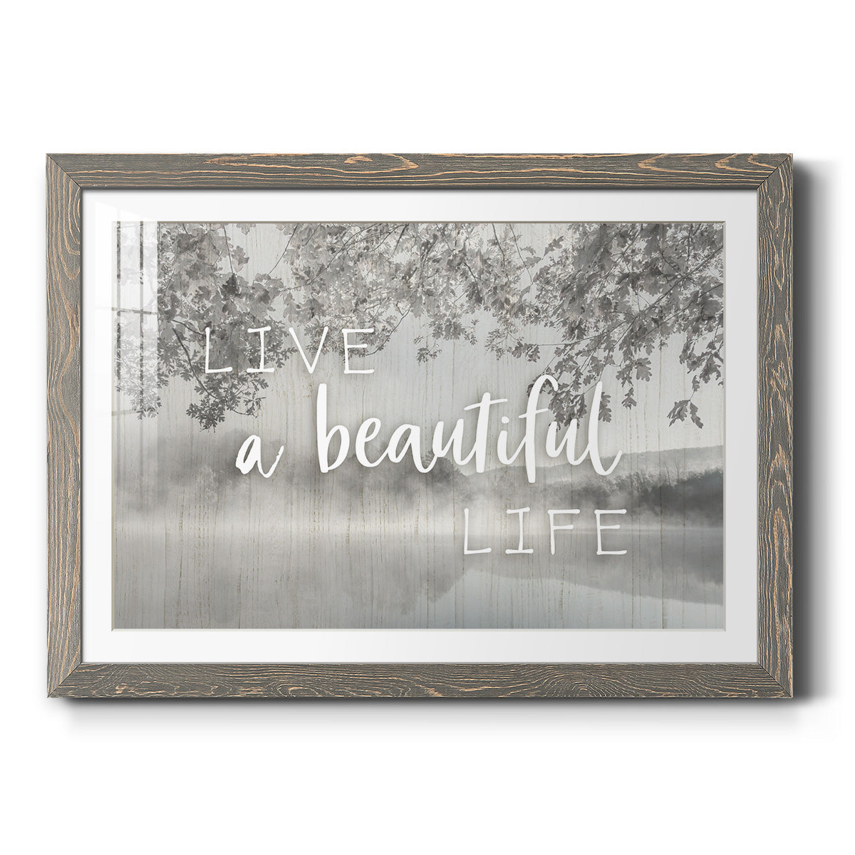 Live a Beautiful Life-Premium Framed Print - Ready to Hang