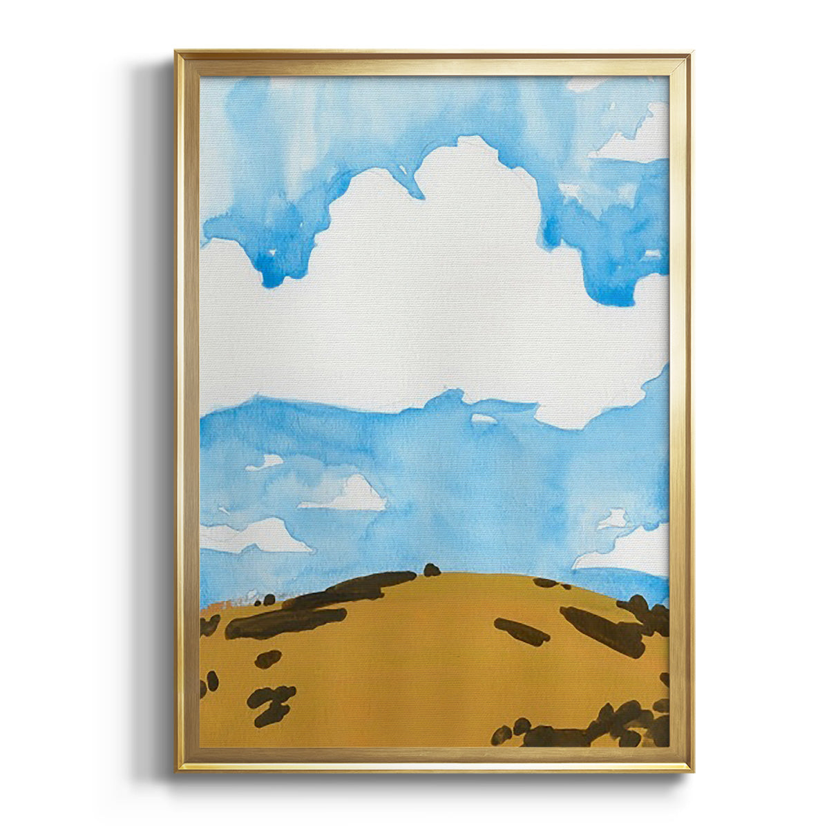 Sepia Botanical Journal I - Modern Framed Canvas Print