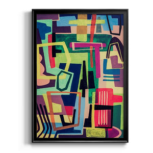 Connected Colors I Premium Framed Print - Ready to Hang