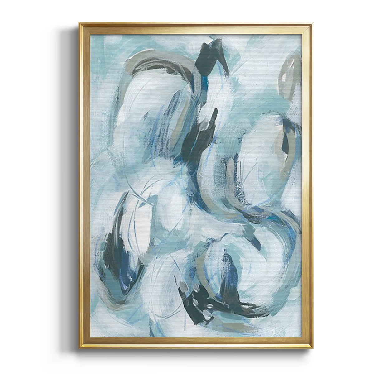 Soft Half Shell I - Modern Framed Canvas Print