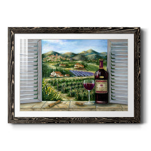 Tuscan Red and Vineyard-Premium Framed Print - Ready to Hang