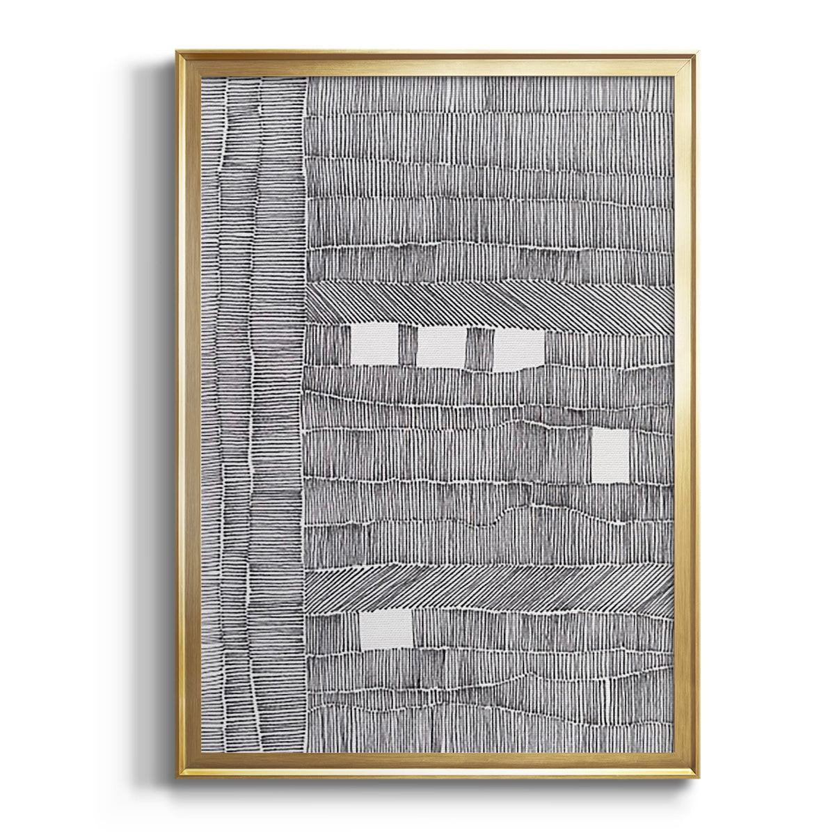 Soft Half Shell I - Modern Framed Canvas Print