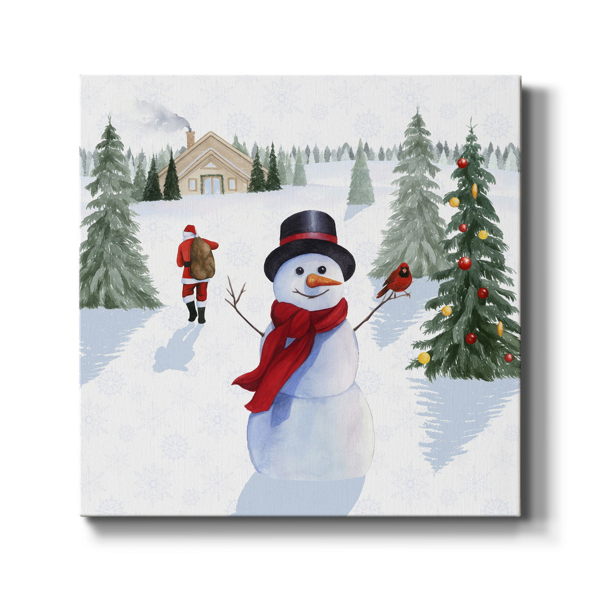 Santa's Snowmen I - Canvas Art Print