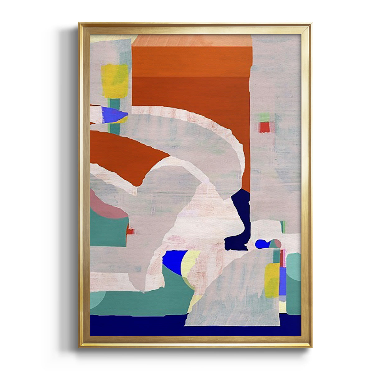 Sepia Botanical Journal I - Modern Framed Canvas Print