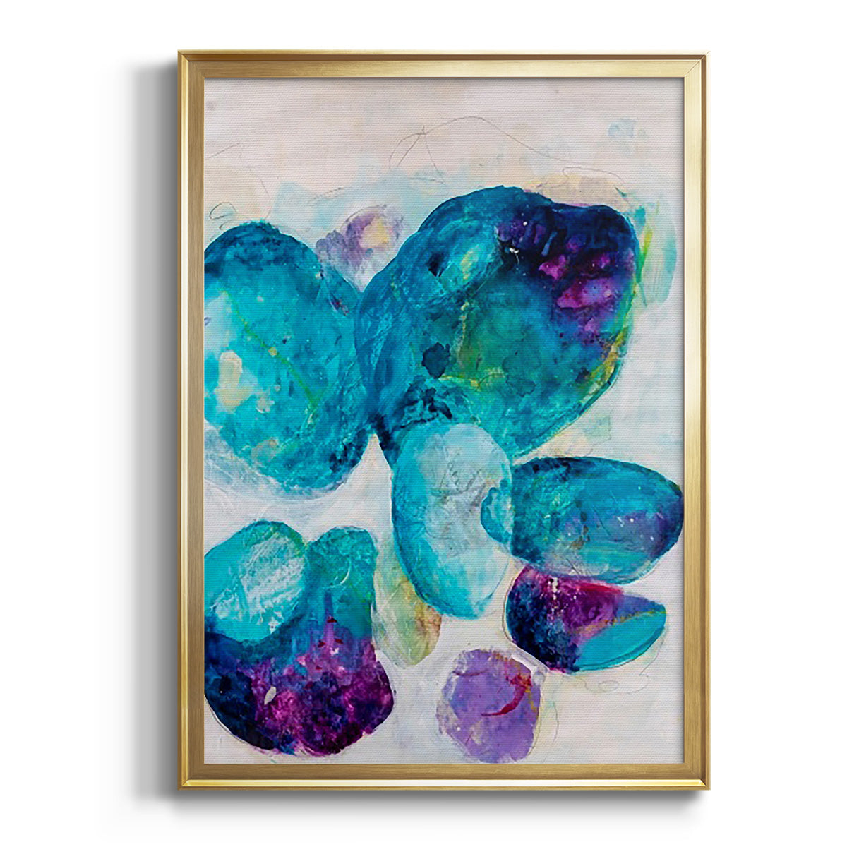 Sepia Botanical Journal I - Modern Framed Canvas Print