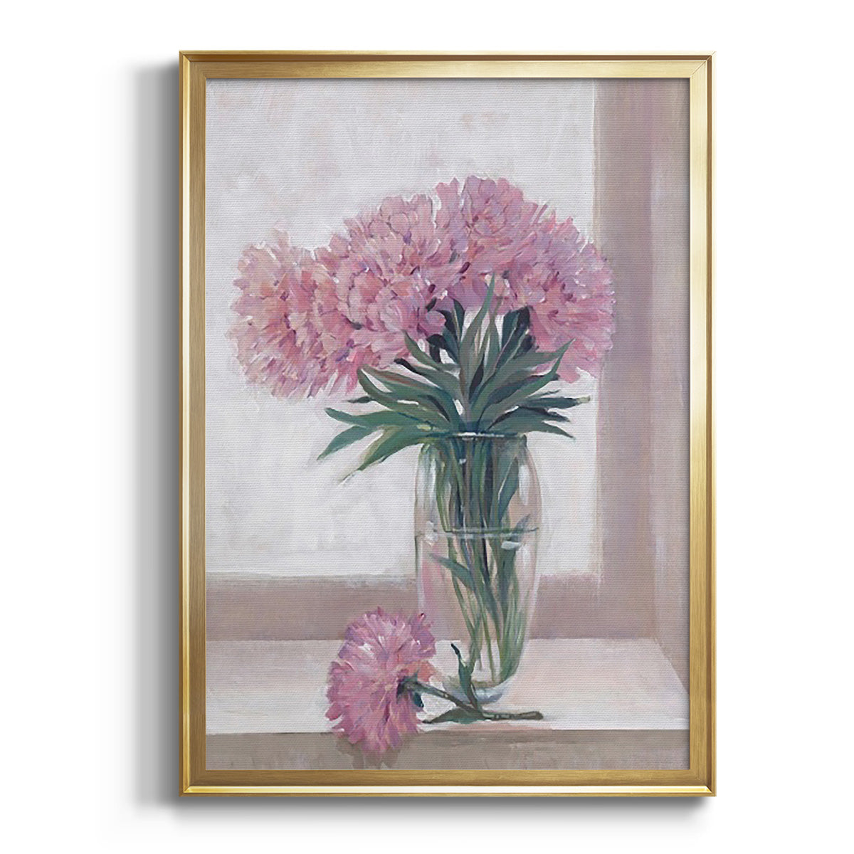 Windowsill Floral I Premium Framed Print - Ready to Hang