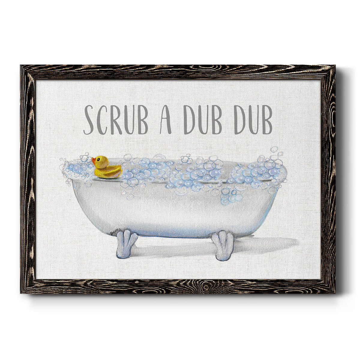 Scrub A Dub-Premium Framed Canvas - Ready to Hang