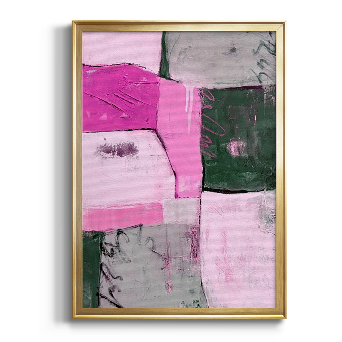 Soft Half Shell I - Modern Framed Canvas Print