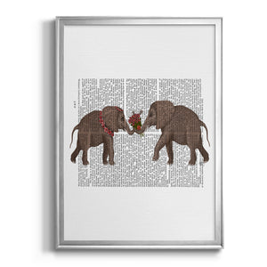 Elephant Bouquet, Landscape Premium Framed Print - Ready to Hang