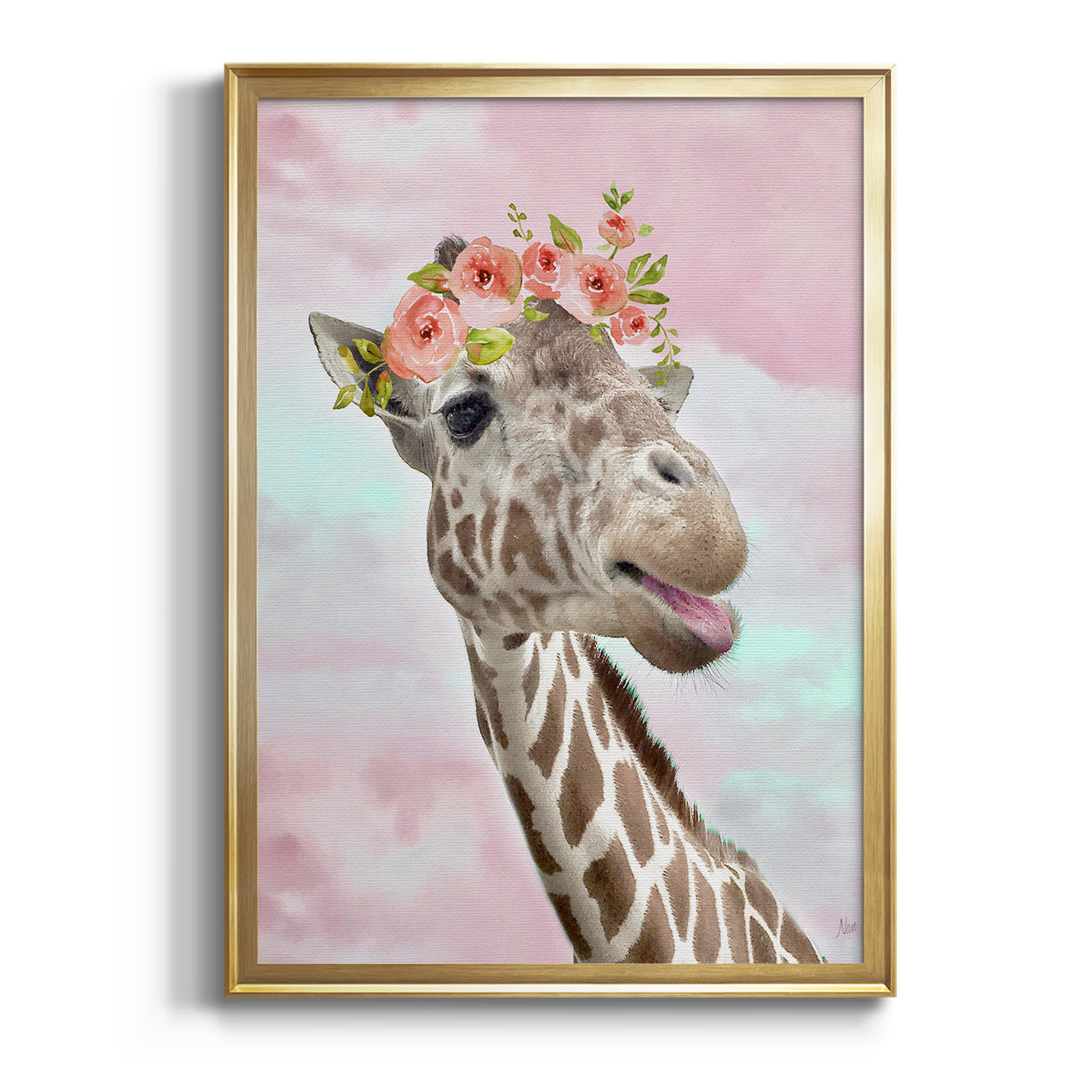 Floral Fun I Premium Framed Print - Ready to Hang