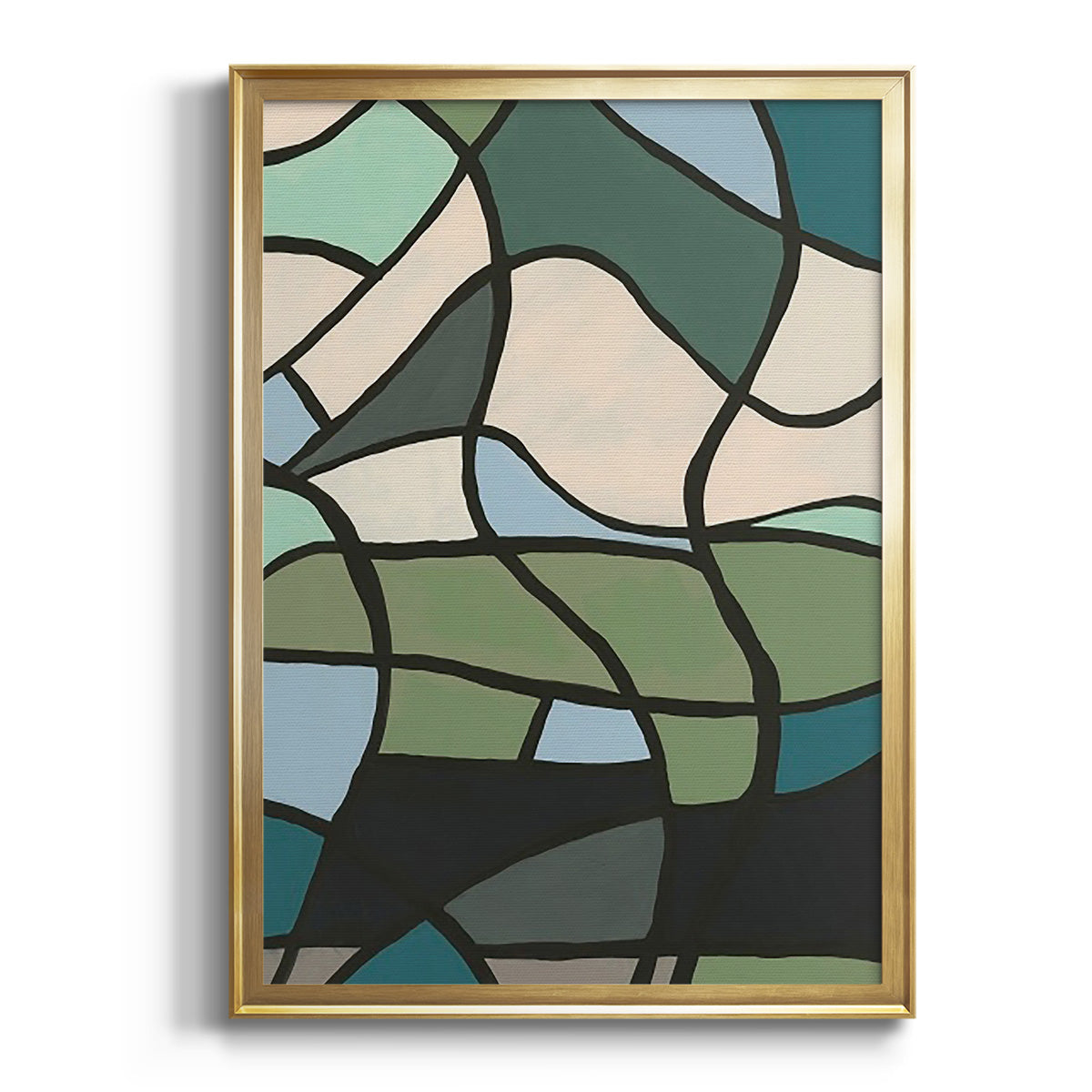 Soft Half Shell I - Modern Framed Canvas Print
