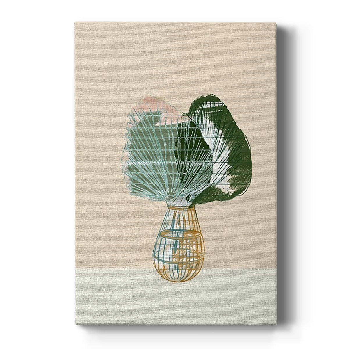 Woven Tropical Leaf II - Canvas Art Print