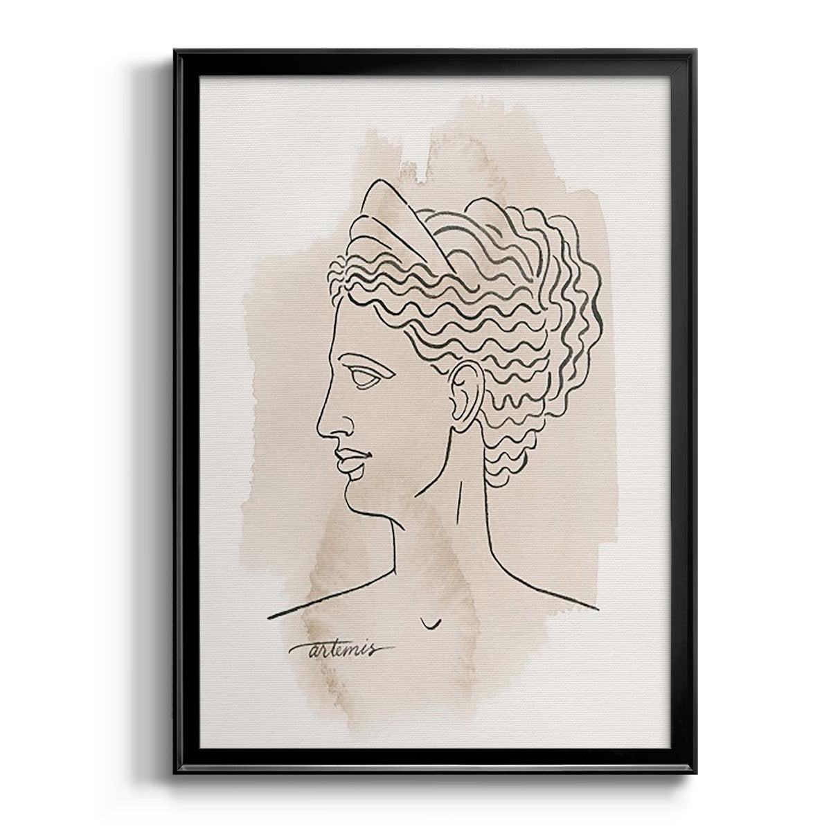 Greek Busts VI Premium Framed Print - Ready to Hang