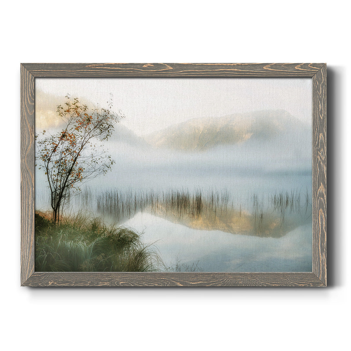 Golden Mirror of October-Premium Framed Canvas - Ready to Hang