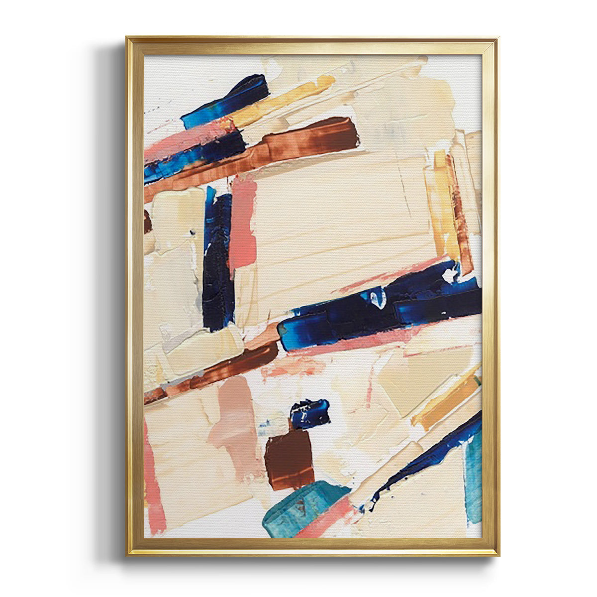 Sepia Botanical Journal I - Modern Framed Canvas Print