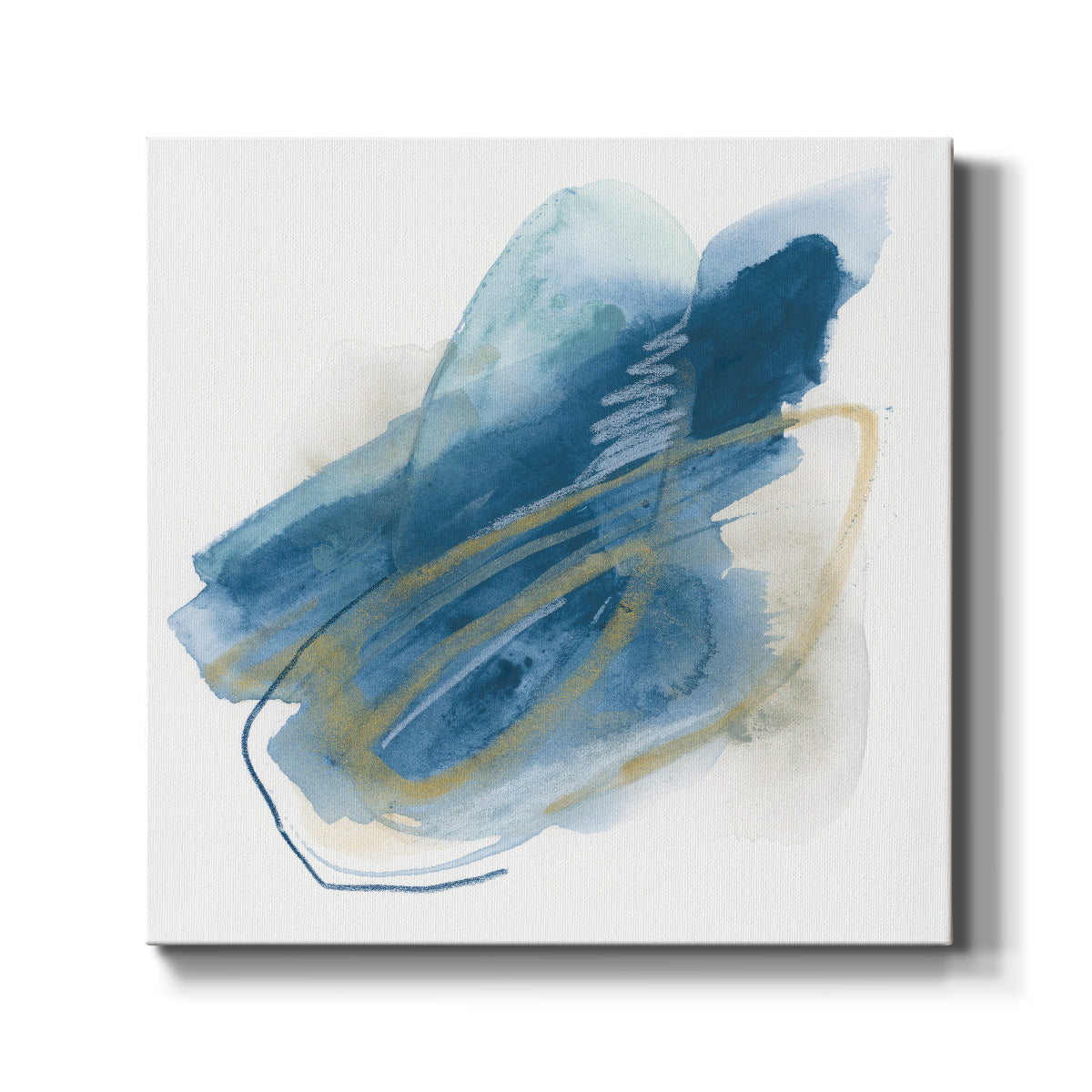 Blue Interference IV - Canvas Art Print
