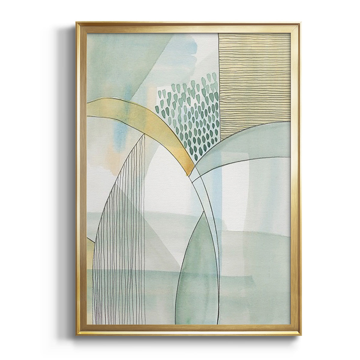 Soft Half Shell I - Modern Framed Canvas Print