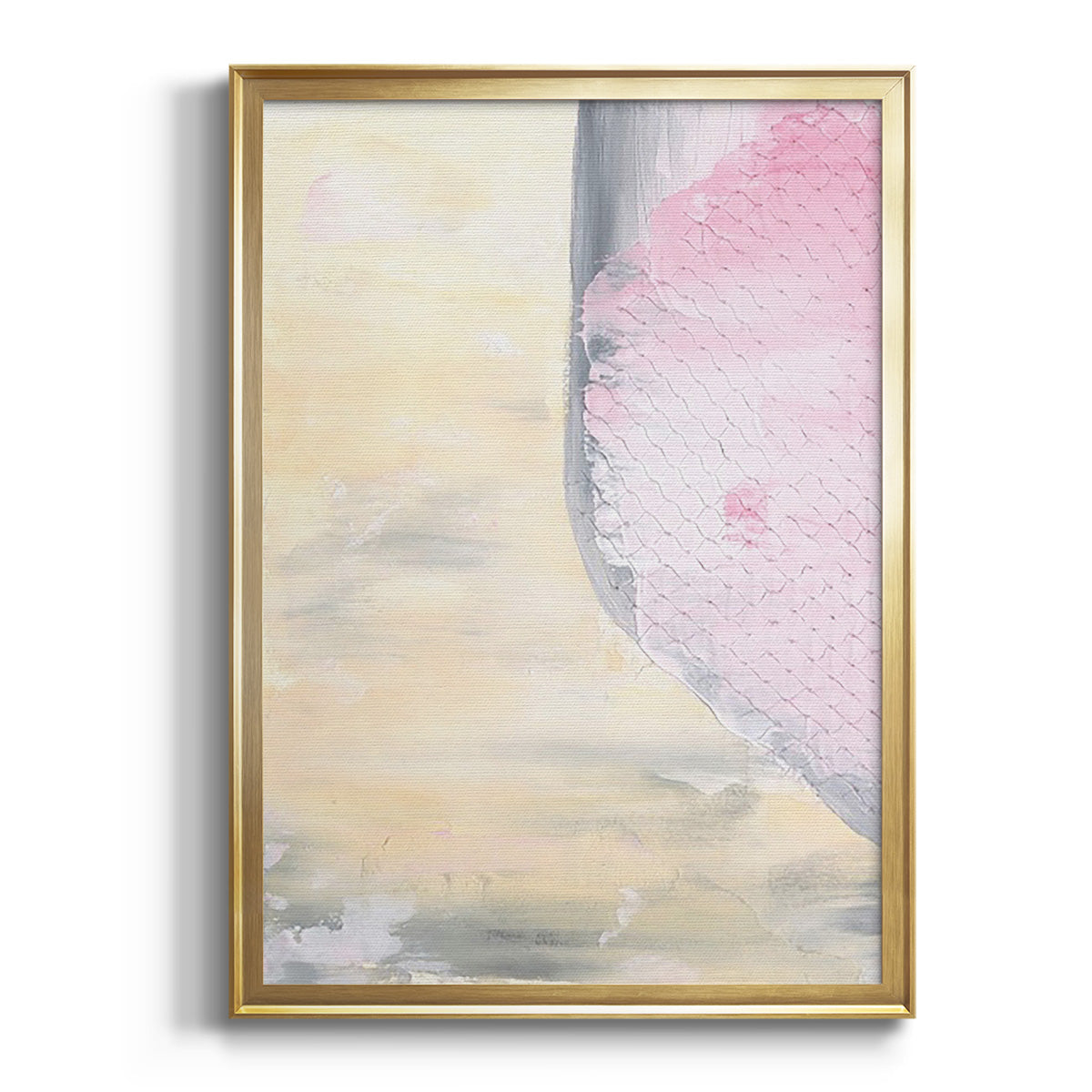 Soft Half Shell I - Modern Framed Canvas Print