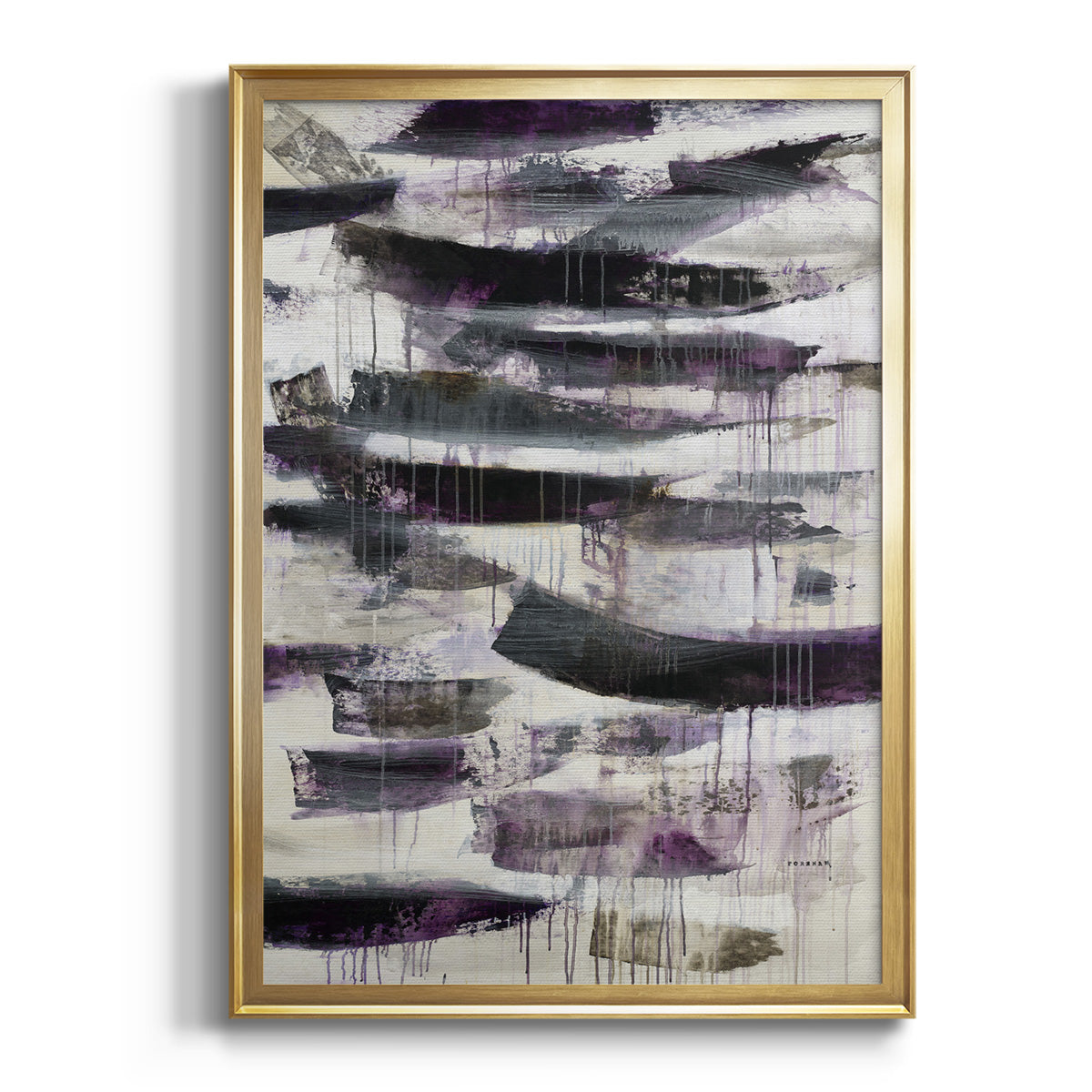 Sepia Botanical Journal I - Modern Framed Canvas Print