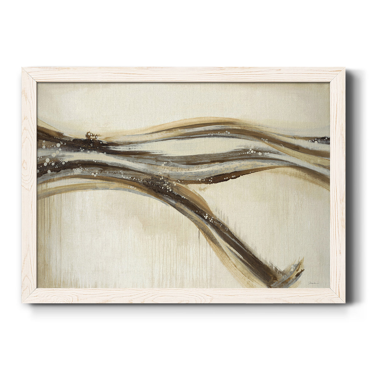 Catching a Metallic Wave-Premium Framed Canvas - Ready to Hang